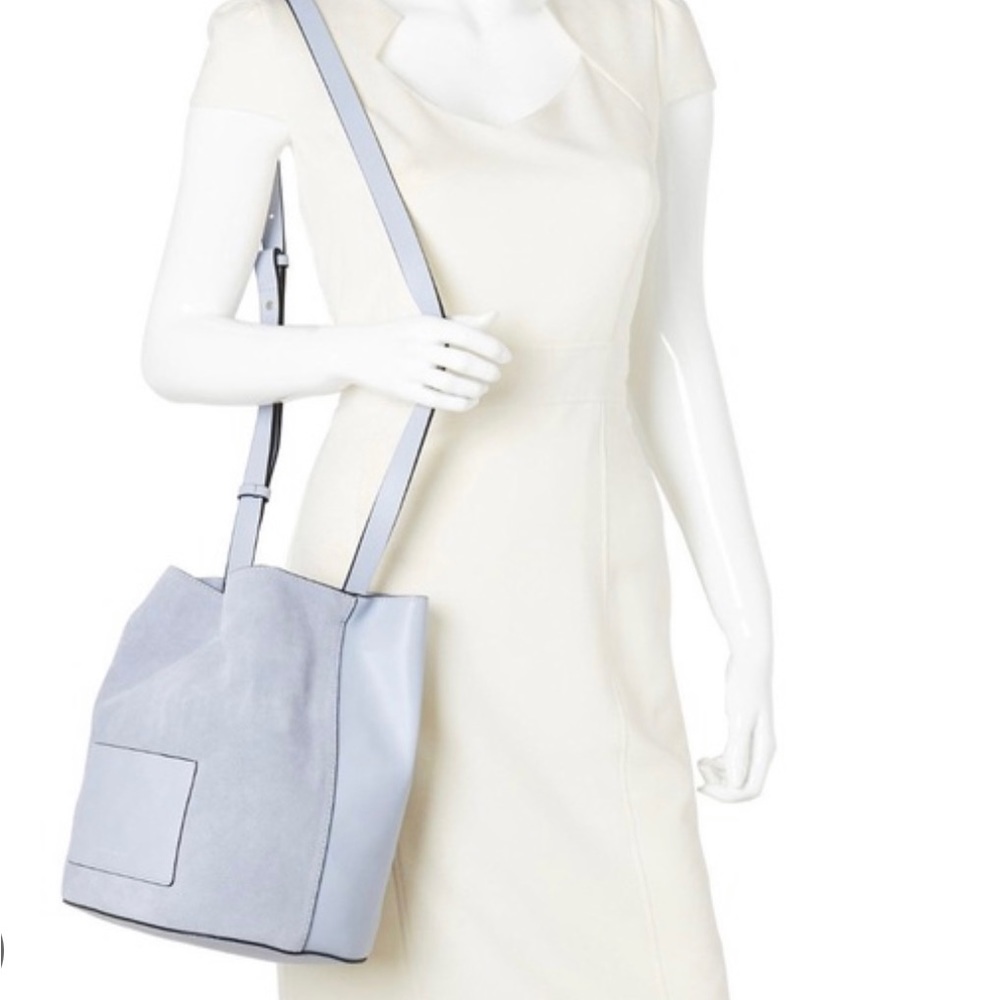 NEW French Connection Bijou Bucket Bag in Cloud Mist